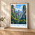 Zhangjiajie Yuanjiajie sandstone pillars bordered print styled in Light oak-console; frame and props not included
