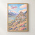 Key Monastery above the Spiti valley full-bleed print styled in Front oak frame - corrected opening; frame and props not included