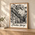 Cheddar Gorge cliff road full-bleed print styled in Light oak-console; frame and props not included
