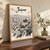 Jaipur city view full-bleed print styled in Original angled oak-console; frame and props not included