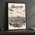 Umraniye city view full-bleed print styled in Black frame / charcoal wall; frame and props not included