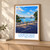 Campos dos Goytacazes city view bordered print styled in Light oak-console; frame and props not included