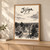 Jijiga city view full-bleed print styled in Light oak-console; frame and props not included