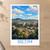Betim city view bordered print styled in Unframed sheet - corrected A-series; frame and props not included