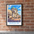 Brescia city view bordered print styled in Black frame / exposed brick; frame and props not included