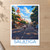 Salatiga city view bordered print styled in Unframed sheet - corrected A-series; frame and props not included