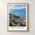 Astoria city view bordered print styled in Front oak frame - corrected opening; frame and props not included