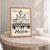 Helsinki Cathedral from Senate Square full-bleed print styled in Oak frame / bedside table; frame and props not included