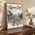 Quezon City city view full-bleed print styled in Original angled oak-console; frame and props not included
