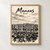 Manaus city view full-bleed print styled in Front oak frame - corrected opening; frame and props not included