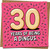 Funny 30th Birthday Card - 30 Years of Being a Dingus - Pink Sprinkles - 145mm x 145mm Square Greeting Card with Kraft Envelope for Him or Her