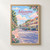 Antananarivo city view full-bleed print styled in Front oak frame - corrected opening; frame and props not included