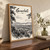 Guwahati city view full-bleed print styled in Original angled oak-console; frame and props not included