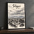 Siliguri city view full-bleed print styled in Black frame / charcoal wall; frame and props not included