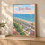 Bandar Abbas city view full-bleed print styled in Light oak-console; frame and props not included