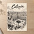 Catania city view full-bleed print styled in Unframed sheet - corrected A-series; frame and props not included
