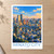 Minato City city view bordered print styled in Unframed sheet - corrected A-series; frame and props not included