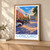 Concord city view bordered print styled in Light oak-console; frame and props not included