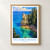 Pictured Rocks Miners Castle bordered print styled in Front oak frame - corrected opening; frame and props not included