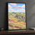 Hadrian's Wall at Steel Rigg full-bleed print styled in Black frame / charcoal wall; frame and props not included
