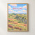Hadrian's Wall at Steel Rigg full-bleed print styled in Front oak frame - corrected opening; frame and props not included