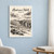 Hadrian's Wall at Steel Rigg full-bleed print styled in White frame / blue sitting room; frame and props not included