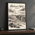 Hadrian's Wall at Steel Rigg full-bleed print styled in Black frame / charcoal wall; frame and props not included
