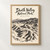 Death Valley Zabriskie Point full-bleed print styled in Front oak frame - corrected opening; frame and props not included