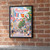 Provincetown Commercial Street full-bleed print styled in Black frame / exposed brick; frame and props not included
