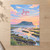 Seongsan Ilchulbong from the coast full-bleed print styled in Unframed sheet - corrected A-series; frame and props not included