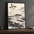 Seongsan Ilchulbong from the coast full-bleed print styled in Black frame / charcoal wall; frame and props not included