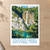 Plitvice Veliki Slap viewpoint bordered print styled in Unframed sheet - corrected A-series; frame and props not included