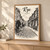 Rye Mermaid Street full-bleed print styled in Light oak-console; frame and props not included