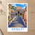 Amalfi Cathedral staircase bordered print styled in Unframed sheet - corrected A-series; frame and props not included