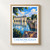 Chateau de Chenonceau across the Cher bordered print styled in Front oak frame - corrected opening; frame and props not included