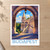 Fisherman's Bastion terrace arches bordered print styled in Unframed sheet - corrected A-series; frame and props not included