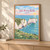 Old Harry Rocks from the headland full-bleed print styled in Light oak-console; frame and props not included