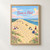 Dune du Pilat from the crest full-bleed print styled in Front oak frame - corrected opening; frame and props not included