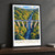 Pontcysyllte Aqueduct from the Dee valley bordered print styled in Black frame / charcoal wall; frame and props not included