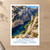 Calanque d'En-Vau from the overlook bordered print styled in Unframed sheet - corrected A-series; frame and props not included
