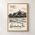 Glastonbury Tor from the levels full-bleed print styled in Front oak frame - corrected opening; frame and props not included