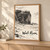 Wadi Rum Jebel Khazali desert massif full-bleed print styled in Light oak-console; frame and props not included