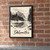 Lago di Braies from the northern shore full-bleed print styled in Black frame / exposed brick; frame and props not included