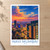 Navi Mumbai city view bordered print styled in Unframed sheet - corrected A-series; frame and props not included
