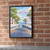 São Luís city view full-bleed print styled in Black frame / exposed brick; frame and props not included