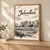 Jalandhar city view full-bleed print styled in Light oak-console; frame and props not included