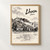 Lhasa city view full-bleed print styled in Front oak frame - corrected opening; frame and props not included