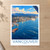 Vancouver city view bordered print styled in Unframed sheet - corrected A-series; frame and props not included