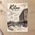 Kitwe city view full-bleed print styled in Unframed sheet - corrected A-series; frame and props not included