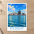 Detroit city view bordered print styled in Unframed sheet - corrected A-series; frame and props not included